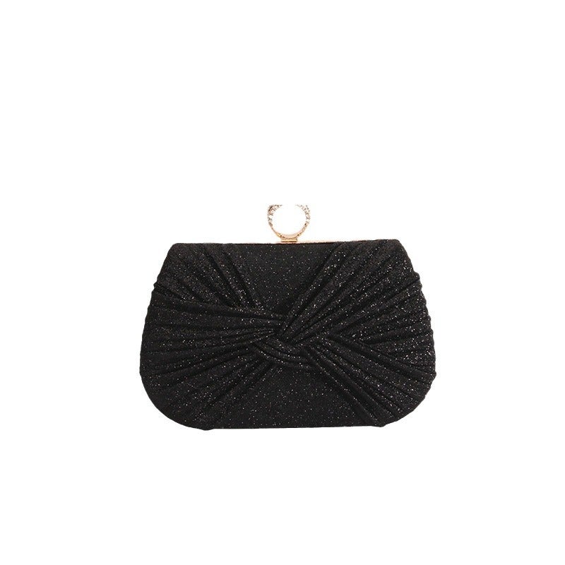 Elegant Evening Pleated Clutch Bag - Image 5