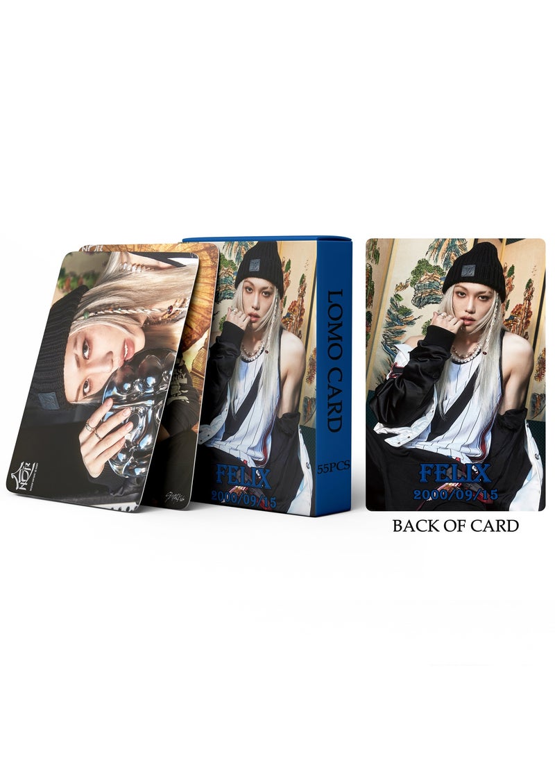 Harse 55 Piece Stray Kids New Album 合(HOP) Member Felix 20000915 Individual Lomo Card  - Image 3