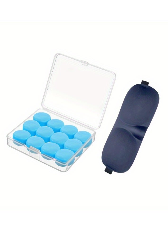 سدادات الأذن المصنوعة من السيليكون - سدادات أذن إسفنجية فائقة النعومة - أقنعة عين للنوم للرجال والنساء عبوة قيمة - للنوم والشخير والسفر والرحلات الجوية والعمل بنظام الورديات - Image 1