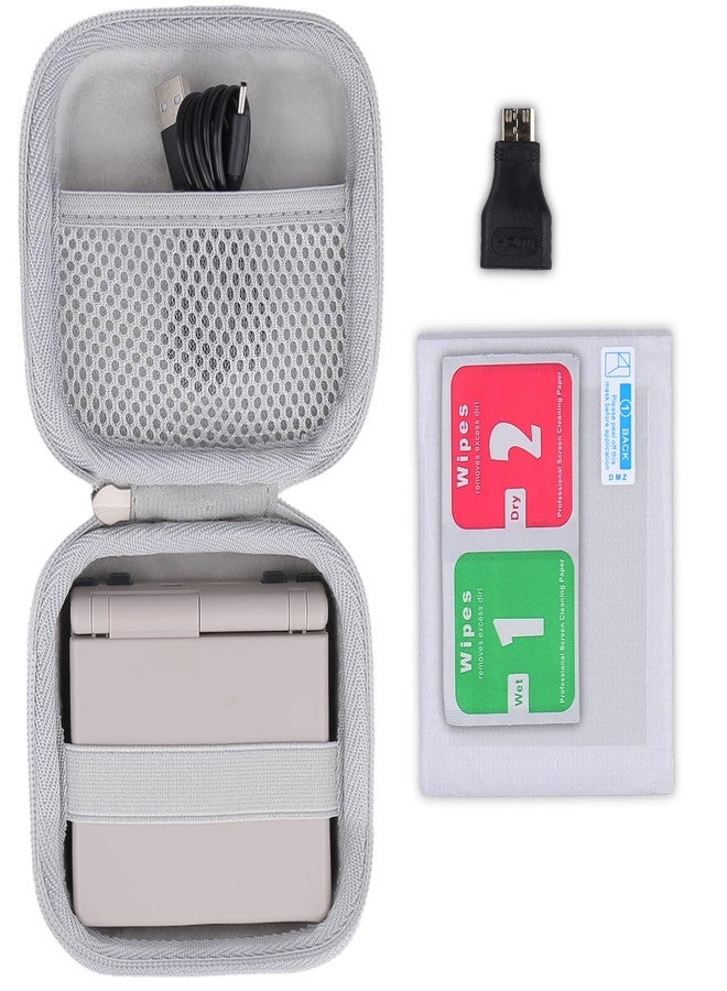 khanka Hard Travel Case Replacement for RG35XXSP Flip Portable Flip Retro Handheld Game Console,Case Only. (White) - Image 2