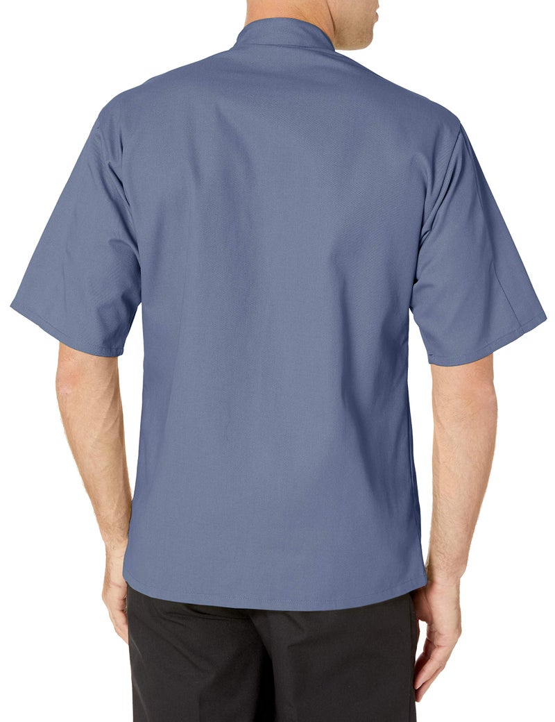 Uncommon Threads womens South Beach Chef Coat Short Slvs Shirt, Steel, Large US - Image 3