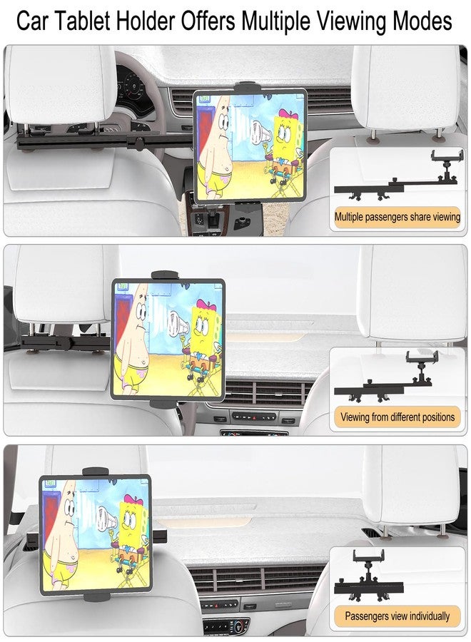 teefeet Headrest Tablet Holder for Car Accessories, Crafted from aircraft-grade aluminum，Universal Car Tablet Mount with 22'' Extendsion Arm Car Seat Mount for iPad, Galaxy, Fire HD or 4.7-12.9” Tablets - Image 3