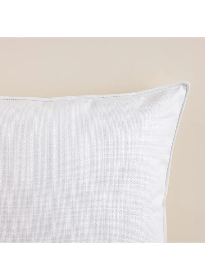 DANUBE HOME Danube Home Meadow Cushion Cover Set of 2 - White - 45x45 cm | Polyester Couch Pillow Cover For Living Room, Bed Room