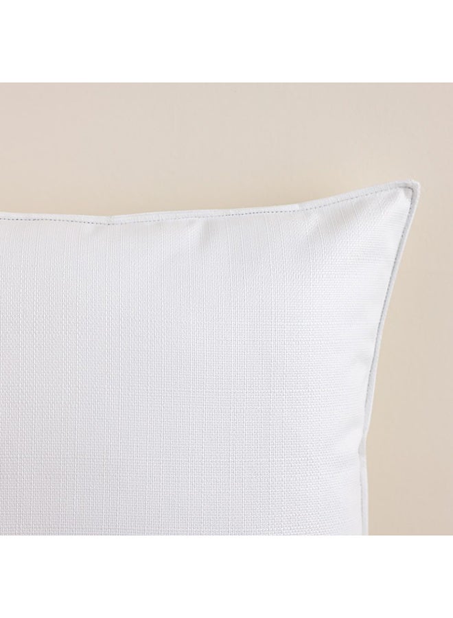 DANUBE HOME Danube Home Meadow Cushion Cover Set of 2 - White - 45x45 cm | Polyester Couch Pillow Cover For Living Room, Bed Room  - Image 2