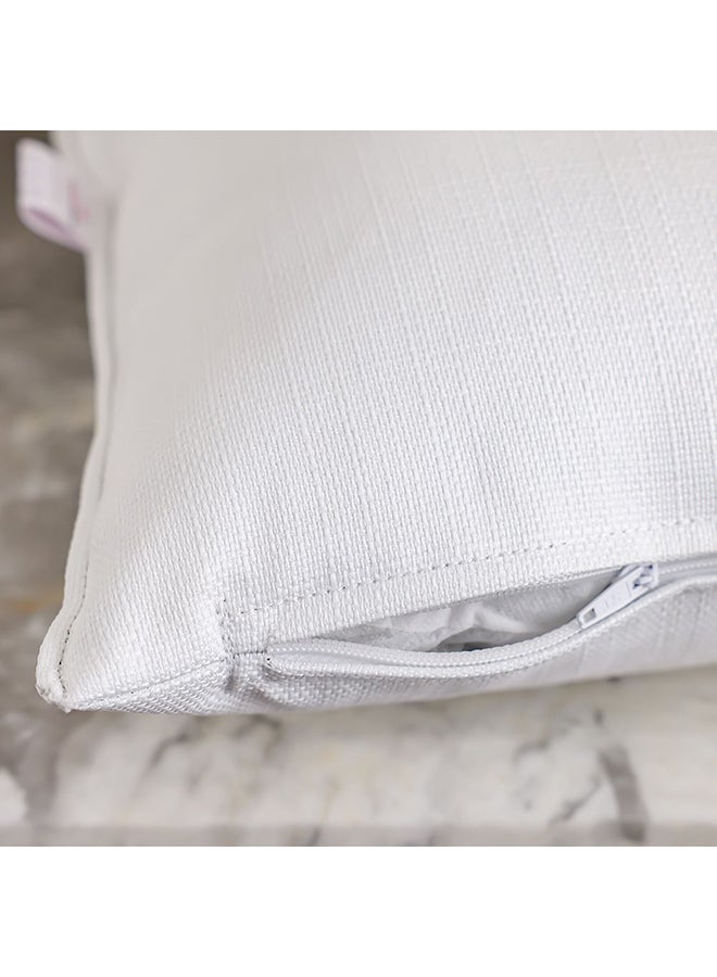 DANUBE HOME Danube Home Meadow Cushion Cover Set of 2 - White - 45x45 cm | Polyester Couch Pillow Cover For Living Room, Bed Room  - Image 3