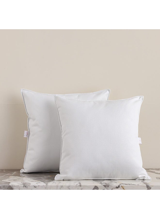 DANUBE HOME Danube Home Meadow Cushion Cover Set of 2 - White - 45x45 cm | Polyester Couch Pillow Cover For Living Room, Bed Room  - Image 1