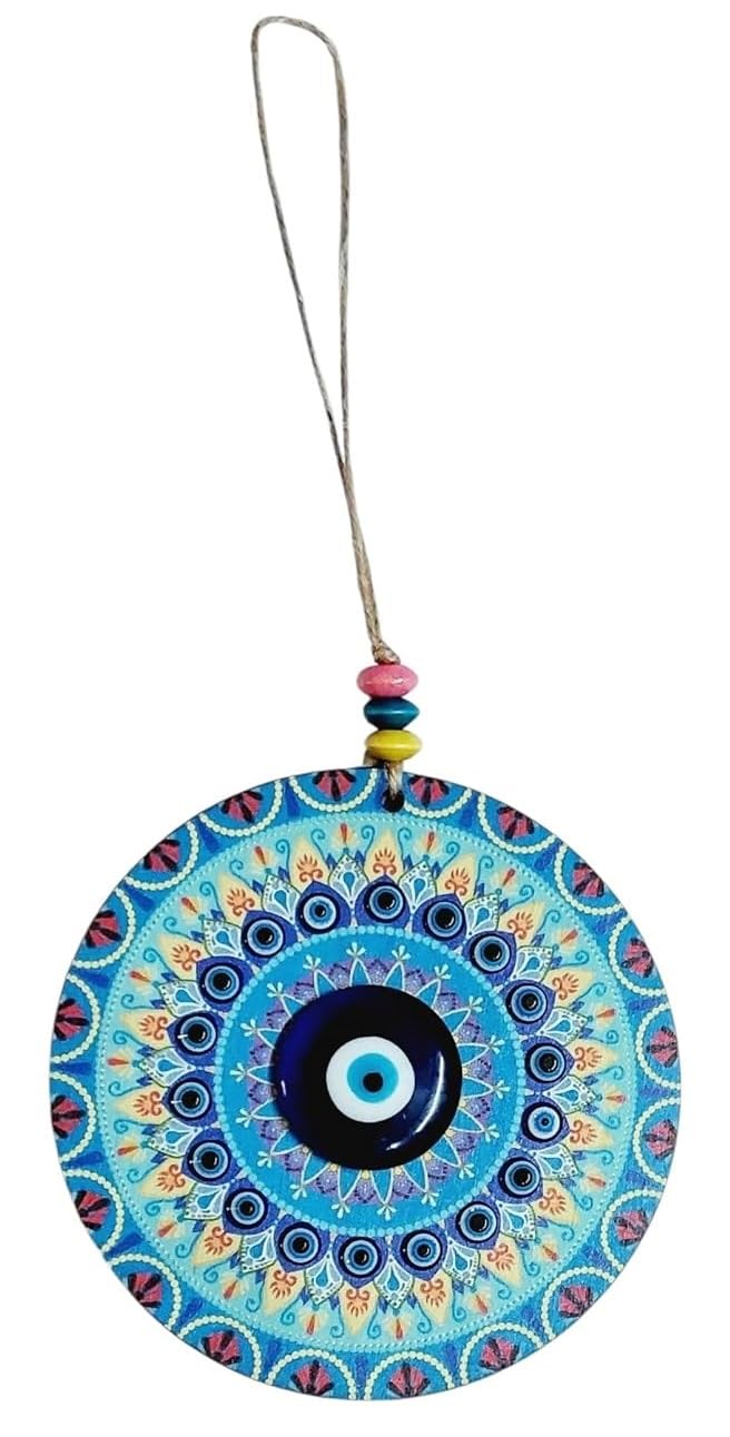 ARTISKRITI Evil Eye Hanging for Home Entrance Door Decoration, Mandala Nazar Battu for Home Protection, Good Luck Charm and Prosperity, Housewarming Gift - Image 4