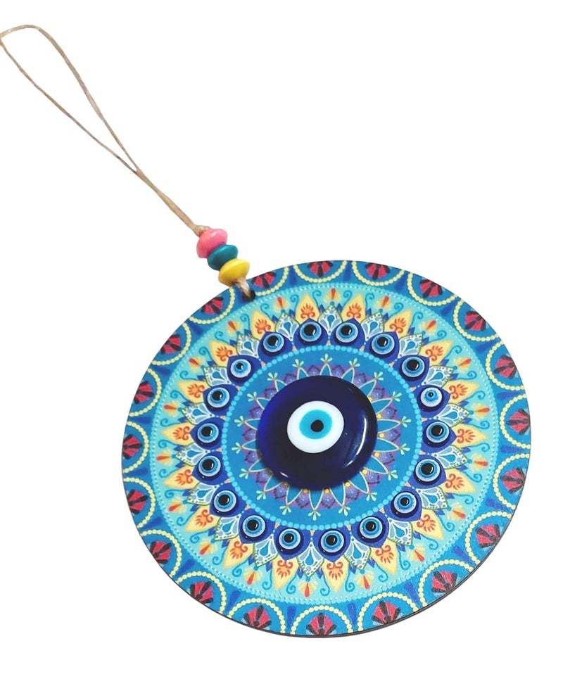 ARTISKRITI Evil Eye Hanging for Home Entrance Door Decoration, Mandala Nazar Battu for Home Protection, Good Luck Charm and Prosperity, Housewarming Gift - Image 5