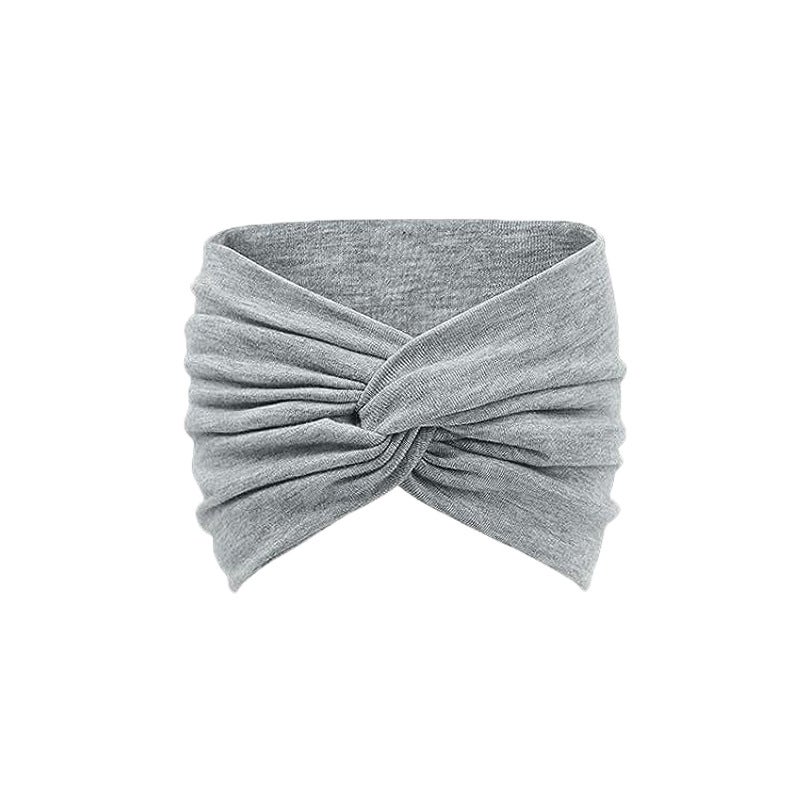 Generic Bohemian Elastic Sports Headband for Women 22# light gray 