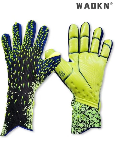 Kids Football Gloves Goalkeeper Gloves Kids Goalie Gloves Offers Excellent Protection With Abrasion-resistant Non Slip and Wrist Protection Benefits