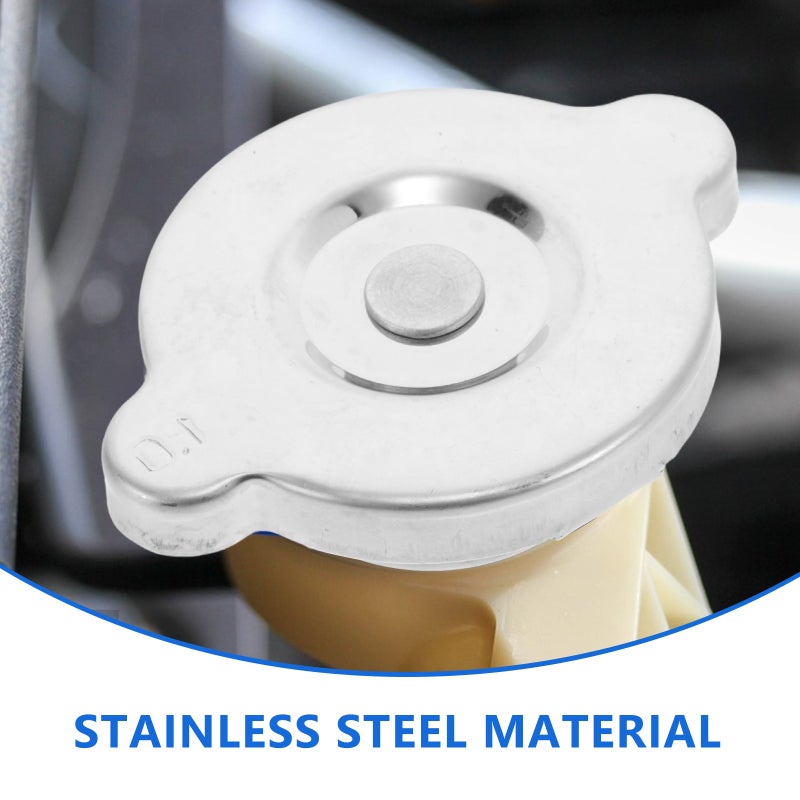 Stainless Steel Radiator Cap for Car Modification High Pressure Radiator Cap Replacement Universal Metal Engine Coolant Cap - Image 4