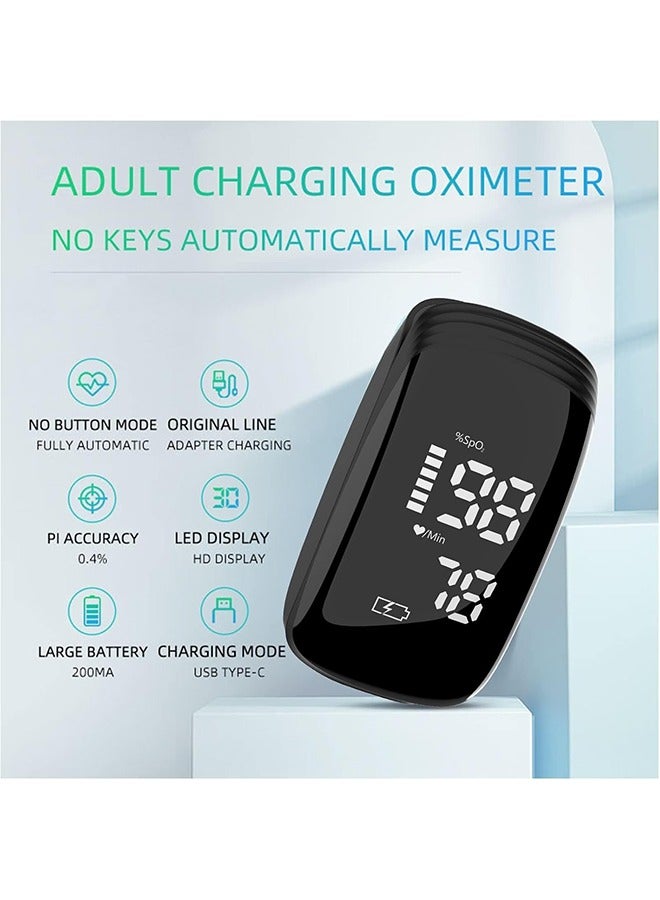 أوشن مقياس تأكسج نبض الإصبع القابل لإعادة الشحن، مقياس تشبع أكسجين الدم، مقياس تأكسج نبض طرف الإصبع، مقياس أكسجين نبض الإصبع، دقة وسرعة قراءة SpO2 مناسبة للرياضة في الهواء الطلق والأسرة - Image 2