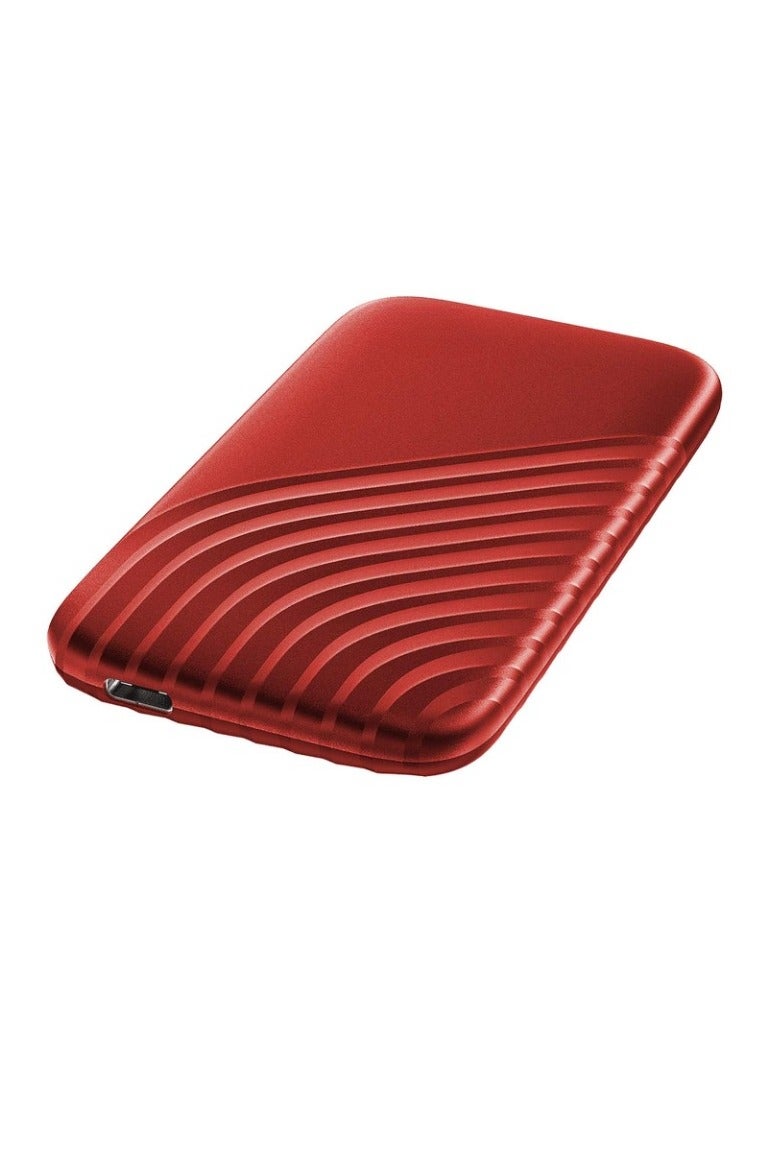 Portable SSD, Portable External Solid State Drive, Sturdy And Blazing Fast Data Storage Drive, Password Protection Backup Drive With Hardware Encryption, (1pc, Red, 1TB)