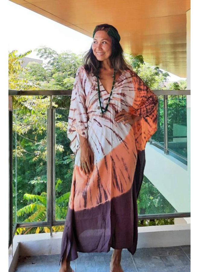 إسكدنيا بلوزة الشاطئ الأوروبية والأمريكية، رداء مطبوع، فستان فضفاض، بي، بلوزة واقية من الشمس، ملابس سباحة للنساء RZ03-اللون: RZ03-2- - Image 1