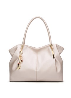 2024 Fashion Womens Casual Tote with Gold Fox Charm White