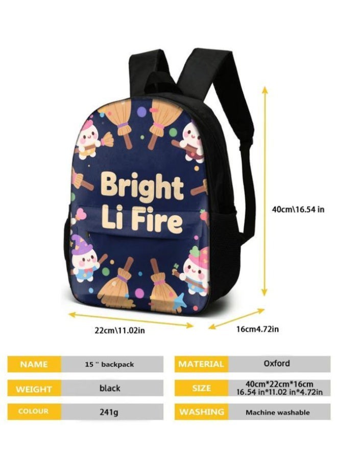 Bright Li Fire Three-piece set of cartoon bags, easily cope with various occasions (students, children, friends' outings, mountain climbing, schooling, etc.) | Backpack + hand-held + stationery bag | School season/holiday gifts - 61 - Image 5
