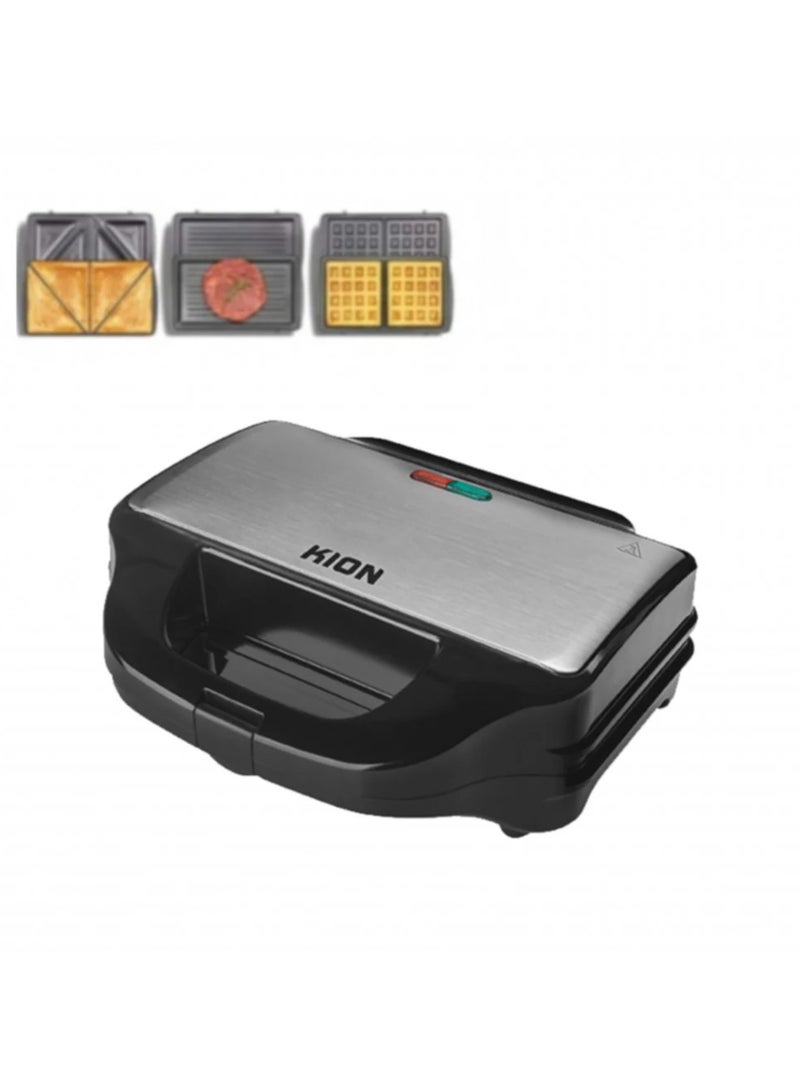 كيون صانعة الساندويش 3 في 1 900 واط KION KHD/506 - Image 1