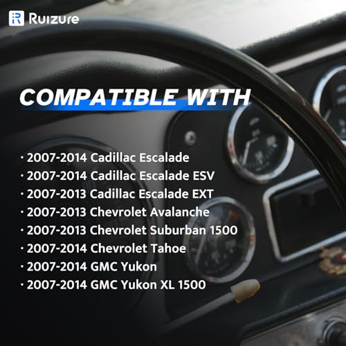 Ruizure Rear Wheel Speed ABS Sensor Left Right fit for 2007 2008 2009 2010 2011 2012 2013 2014 Cadillac Escalade ESV EXT, Chevy Tahoe Avalanche Suburban, GMC Yukon XL 1500, Driver Passenger Side, ALS1464 - Image 2