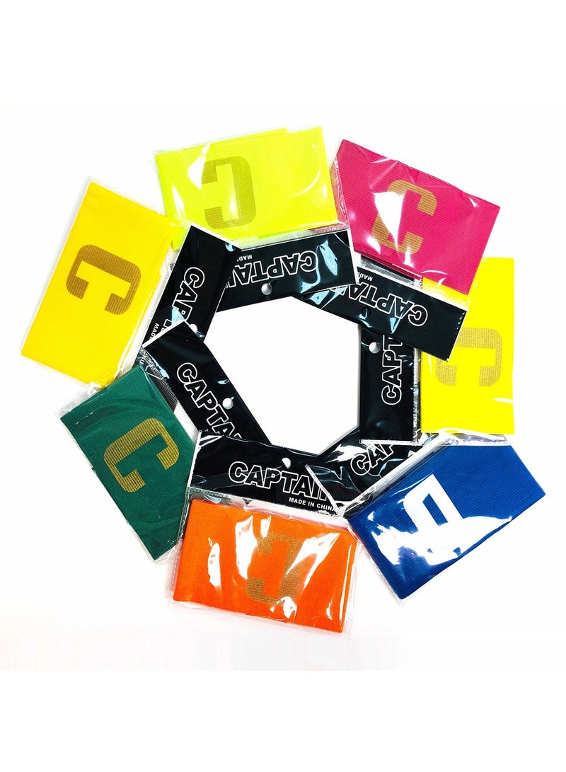 Generic 3 Pcs Adjustable Soccer Basketball Player Captain C Mark Armbands Elastic Sticker  - Image 1