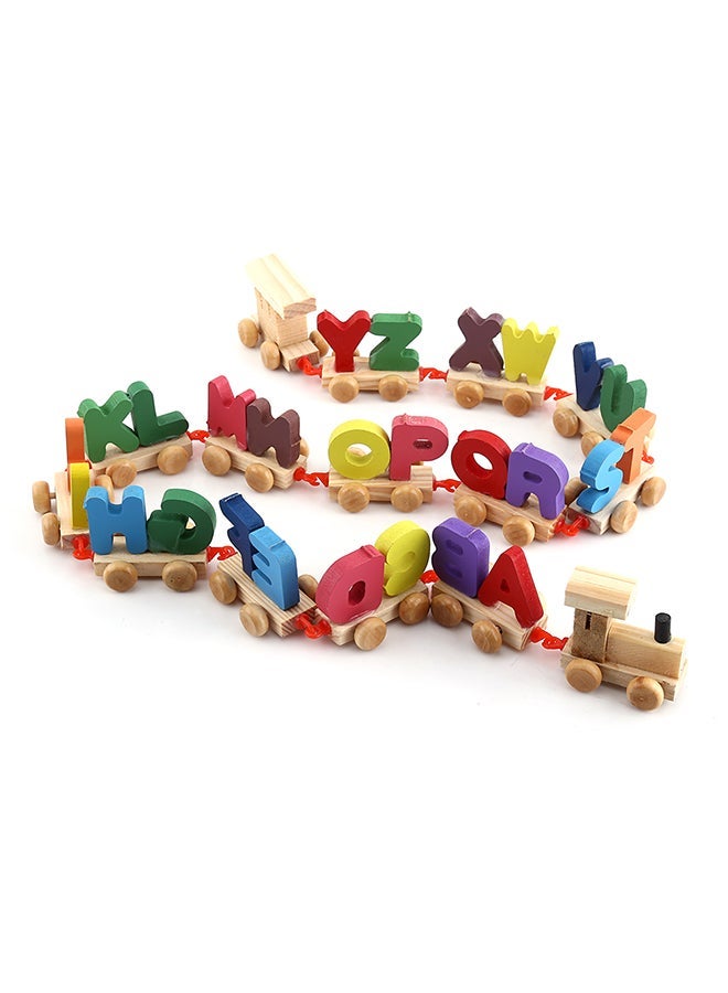 NIBEMINENT Wooden Letters Train Set - Image 2