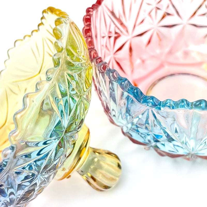 EWEIGEER Christmas Glass Candy Storage Jar Embossed Luxury With Lids Jewelry Box Jars - Image 5