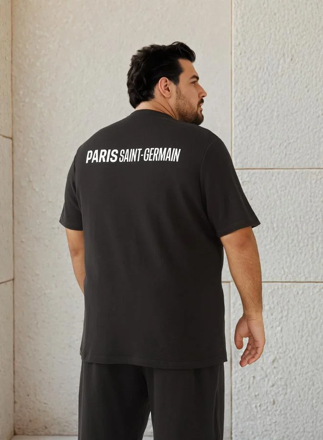 Maxim  Plus Size Paris Saint Germain Print T-shirt for Men | Best Price UAE