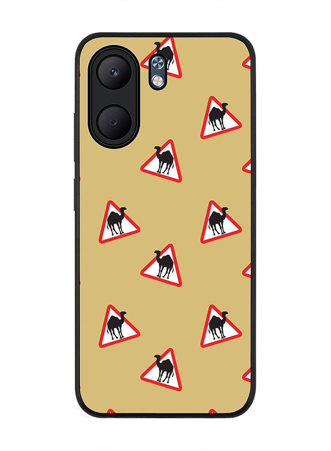 Stylizedd For Oppo A5x 5G / A5x 4G Case,Slim fit Camera Protection, Shockproof Thin Phone cover  - Camel Signs