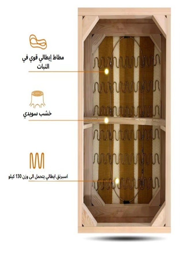 HODGE Corner sofa, size 300x250, beige color, made of durable Swedish wood and Super Soft fabric, Safa Al Madinah - Image 2