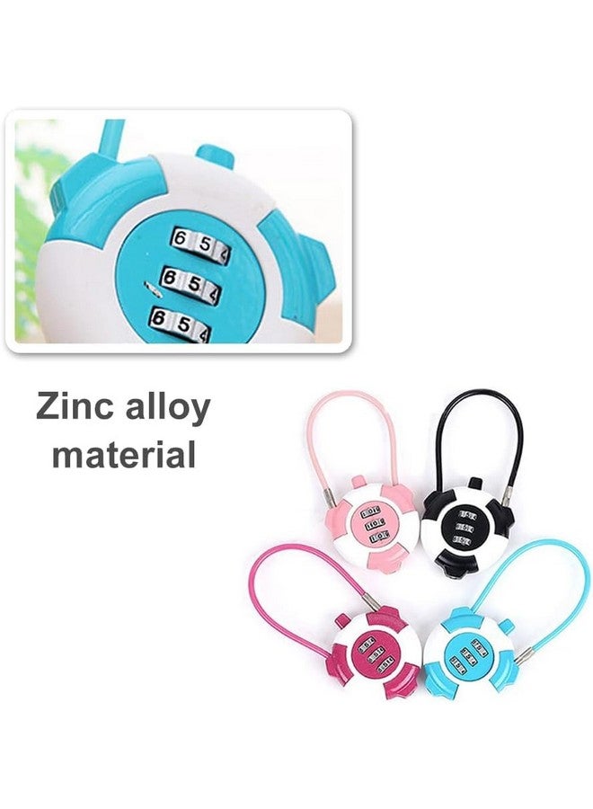 MVM Enterprise Mini Luggage Bag Zip Lock Luggage Number Lock 4 Digit Combination with a Hardened Steel Shackle Travel Locks for Suitcases & Bag Number Locks high Security Password (Pack of 1) - Image 3