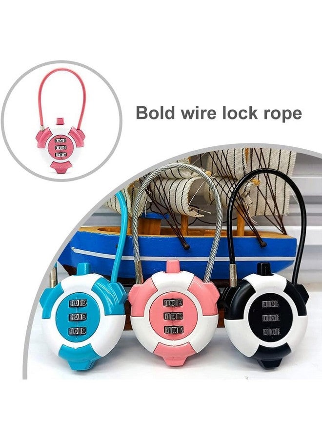 MVM Enterprise Mini Luggage Bag Zip Lock Luggage Number Lock 4 Digit Combination with a Hardened Steel Shackle Travel Locks for Suitcases & Bag Number Locks high Security Password (Pack of 1) - Image 4