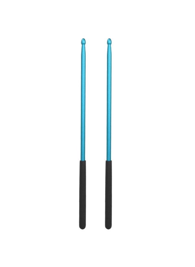 Thoraya 1 pair 5A Metal Drumsticks Aluminum Alloy Drum Stick for Jazz Drum and Drum Mute Pad (Blue)  - Image 1