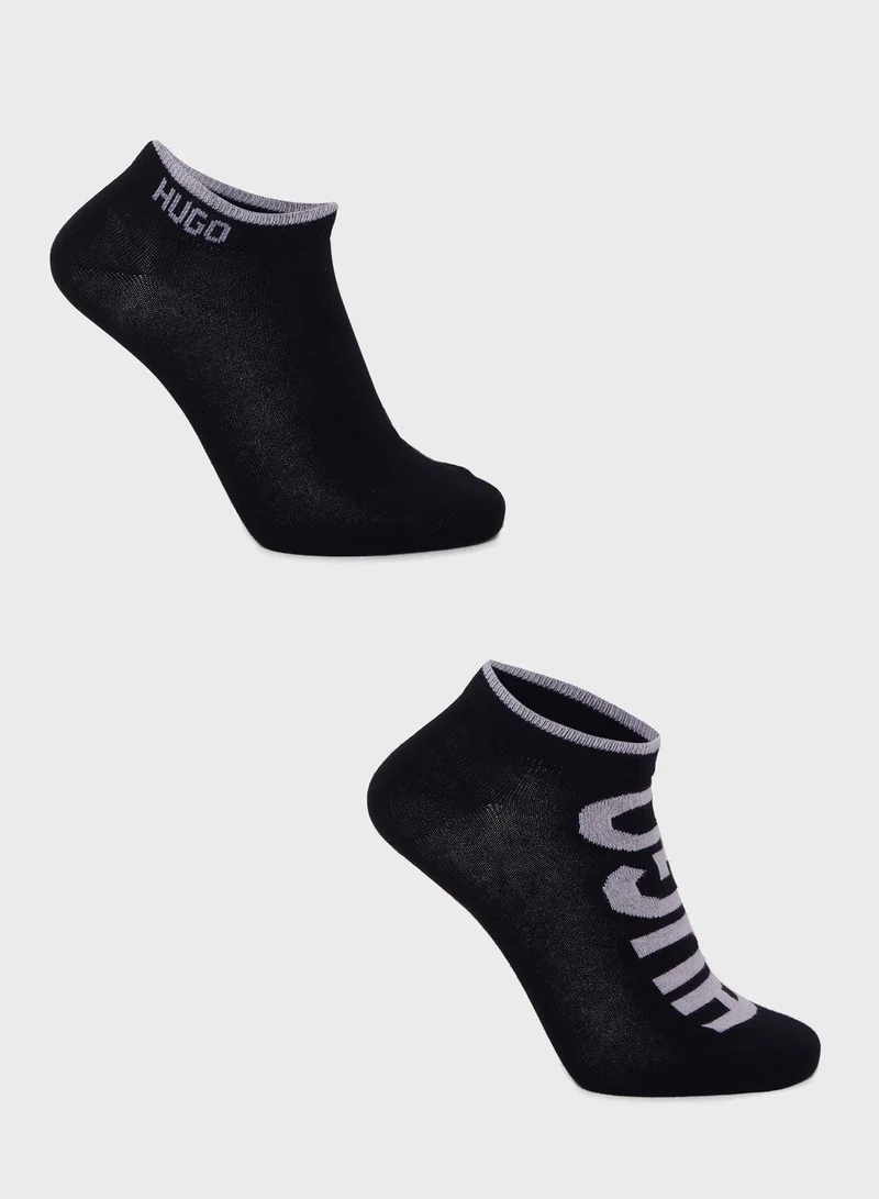 HUGO 2 Pack Logo Socks