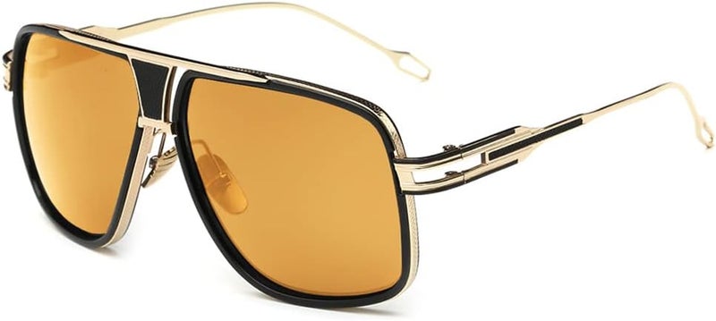 GOBIGER Aviator Sunglasses for Men 100% UV Protection Goggle Alloy Frame with Case - Image 1