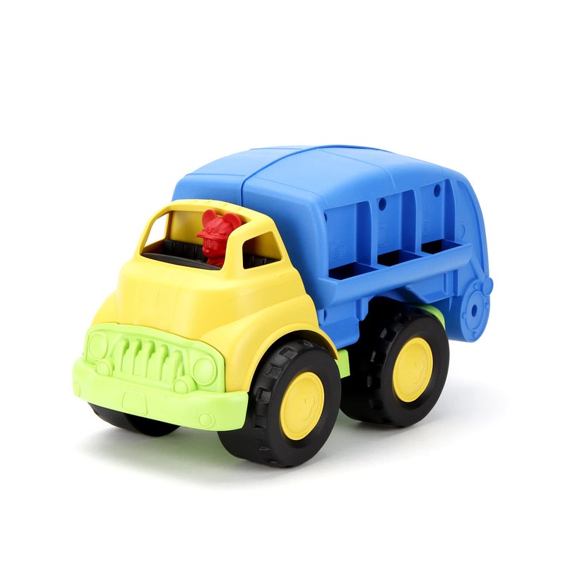 Green Toys Disney Baby Exclusive Mickey Mouse Recycling Truck, Blue - Pretend Play, Motor Skills, Kids Toy Vehicle. No BPA, phthalates, PVC. Dishwasher Safe, Recycled Plastic, Made in USA. - Image 2