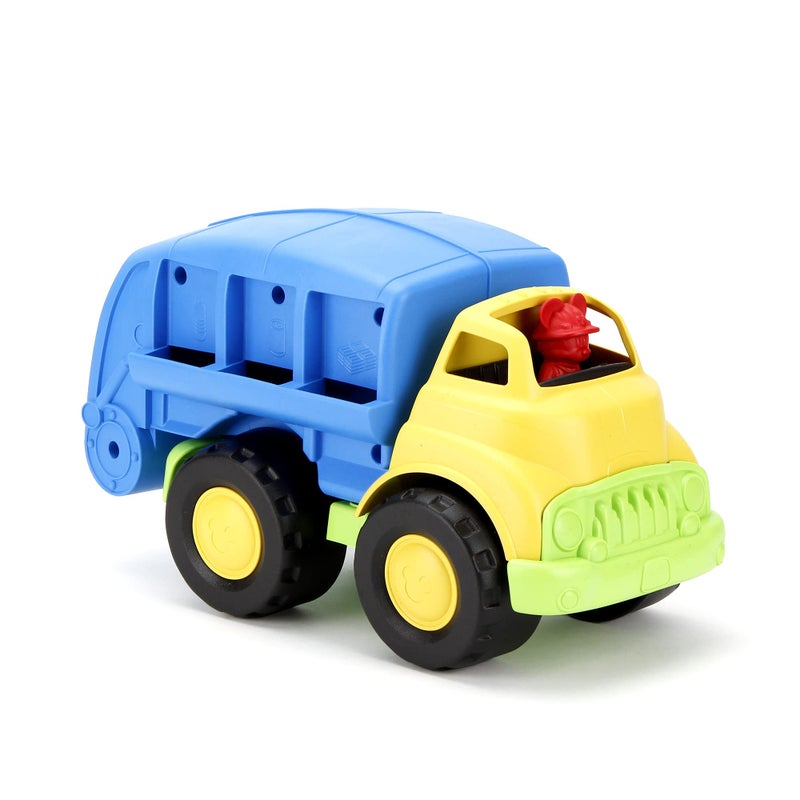 Green Toys Disney Baby Exclusive Mickey Mouse Recycling Truck, Blue - Pretend Play, Motor Skills, Kids Toy Vehicle. No BPA, phthalates, PVC. Dishwasher Safe, Recycled Plastic, Made in USA. - Image 3