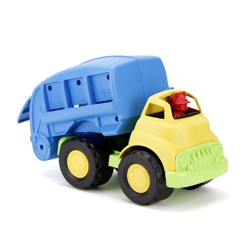 Green Toys Disney Baby Exclusive Mickey Mouse Recycling Truck, Blue - Pretend Play, Motor Skills, Kids Toy Vehicle. No BPA, phthalates, PVC. Dishwasher Safe, Recycled Plastic, Made in USA. - Image 4