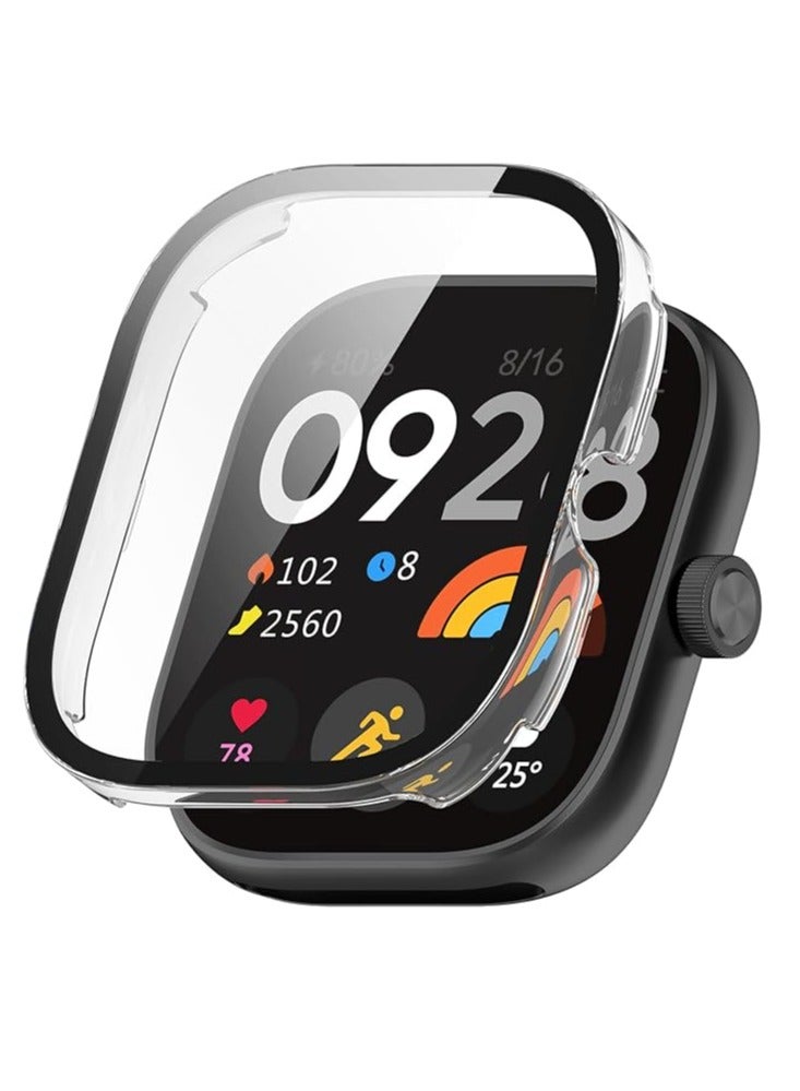 Soft TPU Protective Case for Xiaomi Redmi Watch 4, Shockproof Cover with Built-in Screen Protector and Slim Design Provides Full Protection - clear  - Image 2