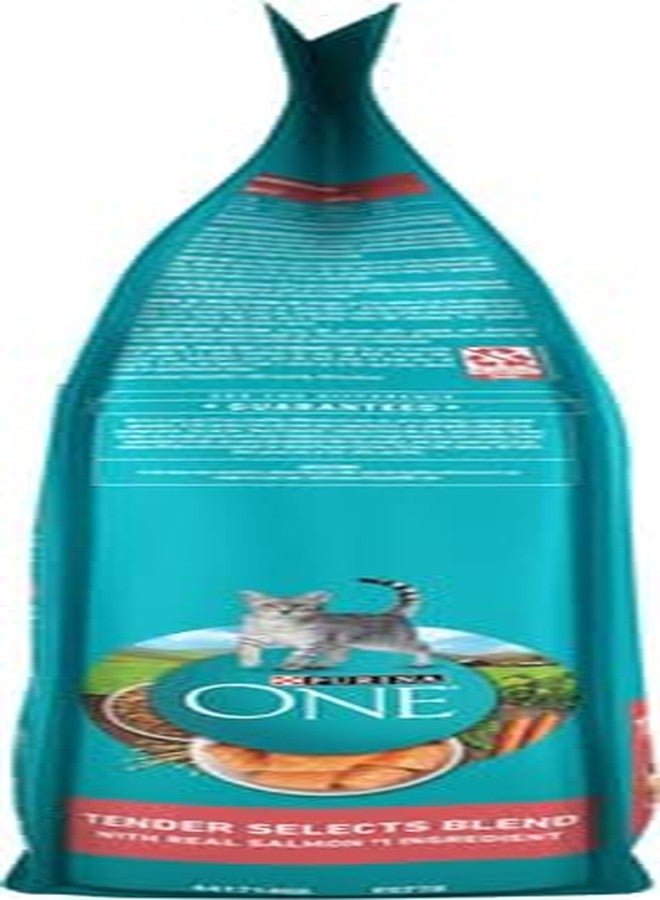 بيورينا ون طعام القطط الجاف الطبيعي من بورينا ون، مزيج تندر سيليكتس مع سمك السلمون الحقيقي - كيس بوزن 7 أرطال. - Image 4