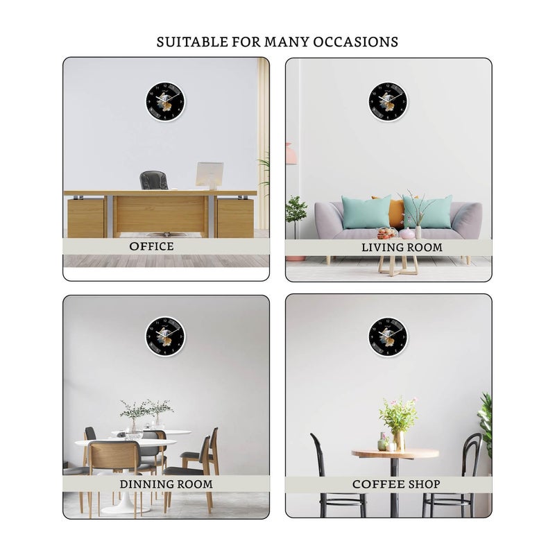 RANDOM Classic Wall Clock with Silent Ticking Battery OperatedPerfect for Home Office Decor and Gifting RC67114 - Image 5