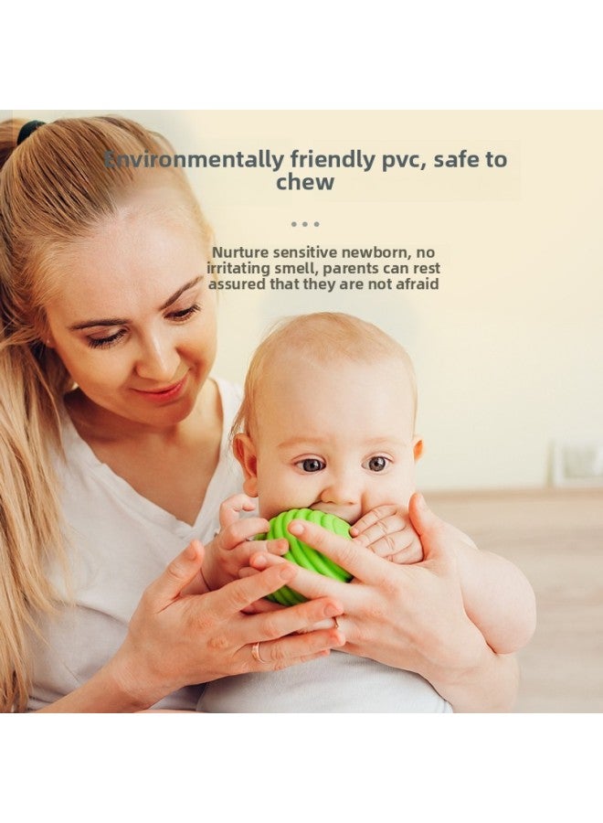 Loquat Newborn Gift Rattle Baby Toy 1 Year Old Soothing Gift Box 0-3 Months Baby Bite Touch Ball Massage Ball-Color:【touch Ball Set Of 8】 Color Box Version - Image 5