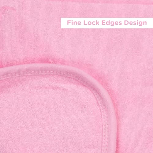 Mee Mee Bamboo Cotton Premium Baby Washcloth, Washable & Reusable, Quick Absorbent, Extra Soft Face Towels for Kids/Toddlers/Infants, with Hood, Pack of 1, Pink 80X80 CM - Image 5
