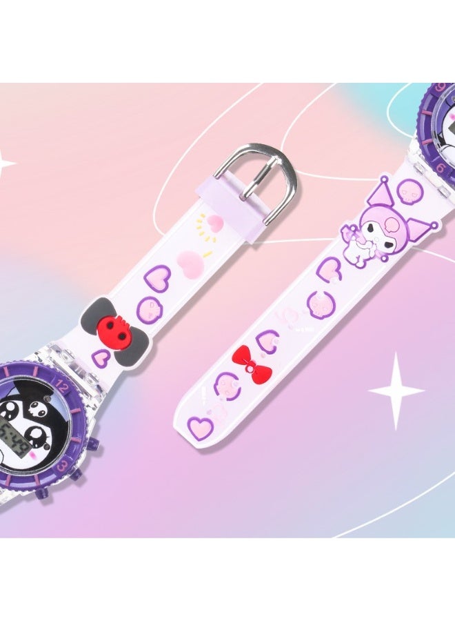 Sanrio Girls Children Light Music Cartoon Electronic Watch Light Music Toy Watch - Image 2