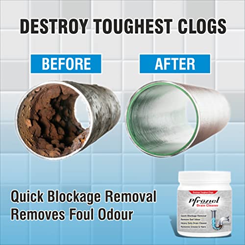 Pfroziel Drainage Block Remover 400 G | Fast-Acting, Non-Toxic & Odorless Drain Cleaner Powder | Caustic Soda for Drain Cleaning | Sink Cleaner & Drainage Cleaner - Image 4