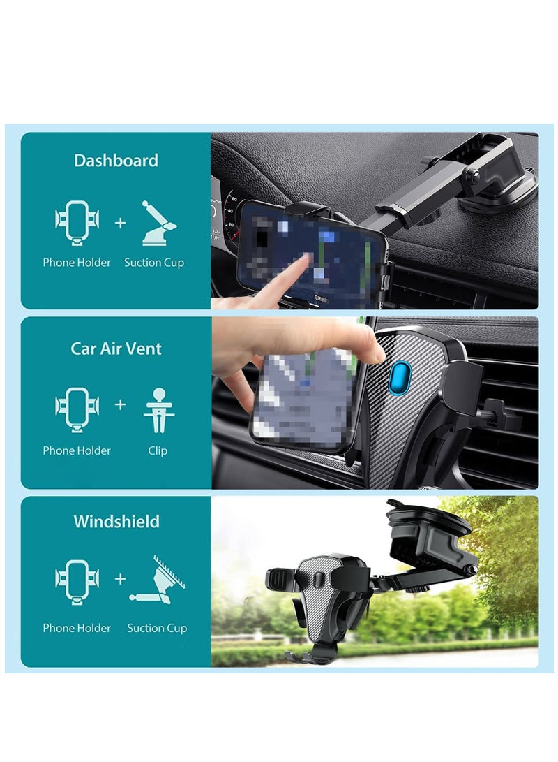 Arabest Phone Mount for Car Upgrade Car Phone Holder Super Mount Stable & Easy Install for Car Dashboard Windshield Air Vent Car Mount for All Mobile Phones  - Image 4