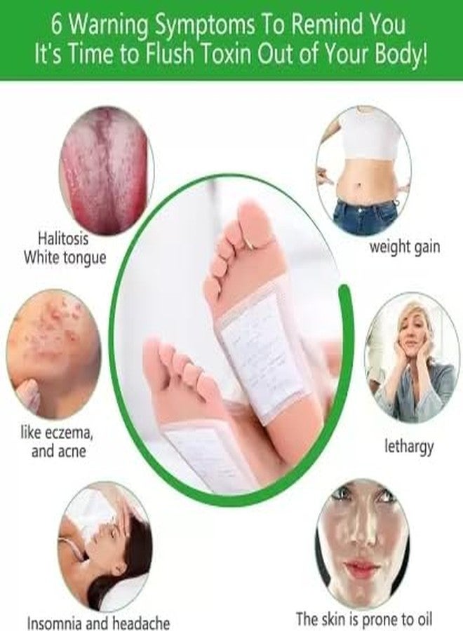 avyaan Adhesive Body and Foot Patch to Detox||Organic Natural ingredients|Cleansing Detox Foot Pads Toxins Stress Relief||20 Relief toxin Foot Pads And 20 Adhesive Sheets|| pack of 2 box || - Image 4
