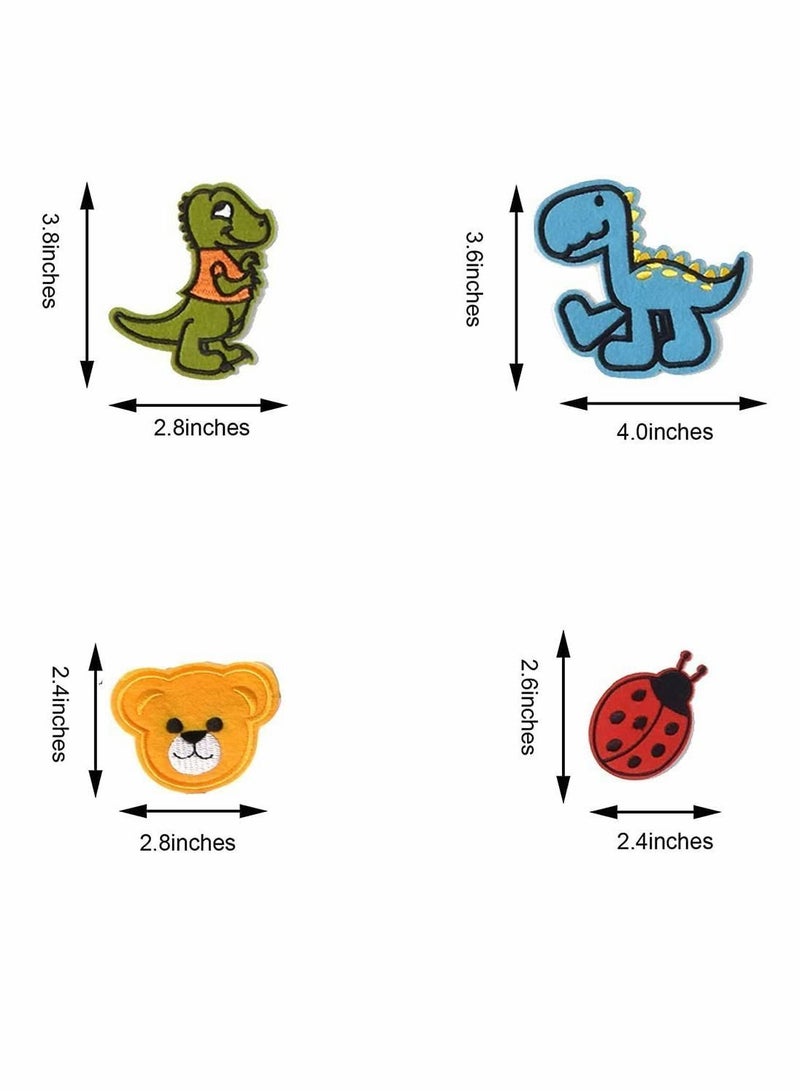 واي آند دي Embroidered Patches, 60 Pcs Random Assorted Styles Bright Vivid Colors, Sew On Iron Patch Applique for Clothes, Dress, Hat, Jeans, DIY Accessories - Image 4