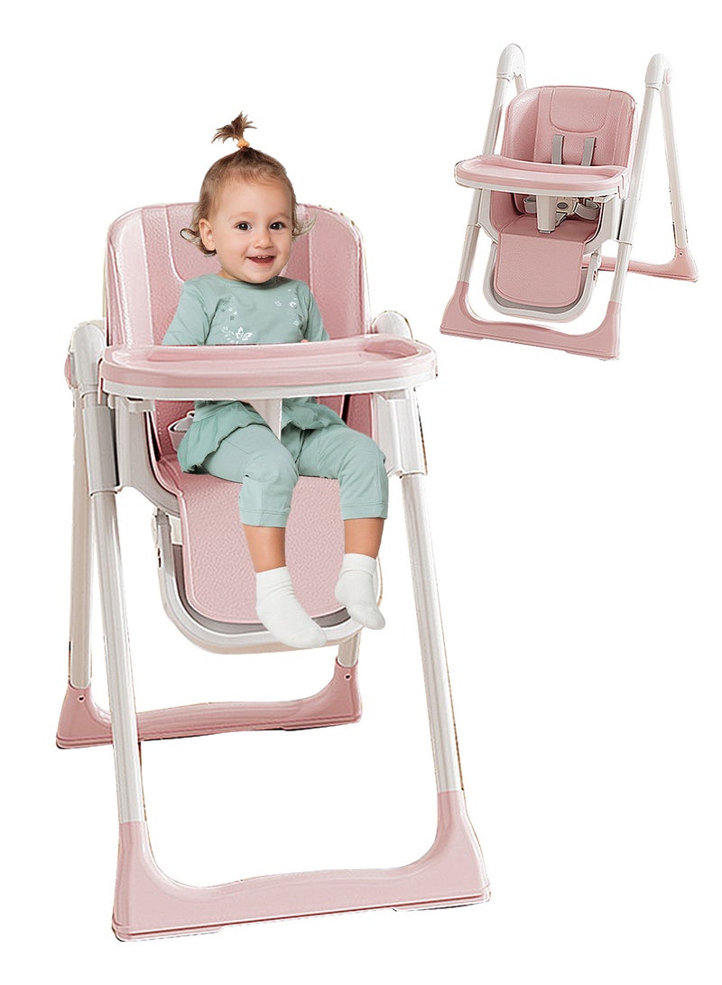 ما بيبي ارتفاع قابل للتعديل كرسي الطعام متعددة الوظائف كرسي الطعام متعددة الوظائف طفل للطي - Image 1