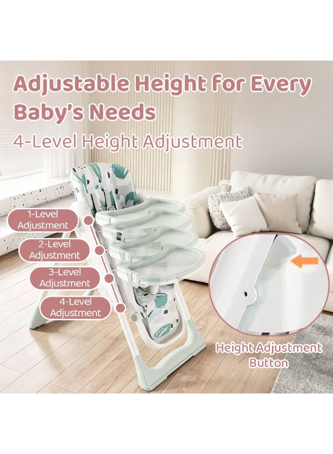 MaBaby Multifunctional Baby Dining Chair, Foldable And Adjustable Baby High Chair With Safety Belt,  Eating Chair With Multiple Modes - Image 5