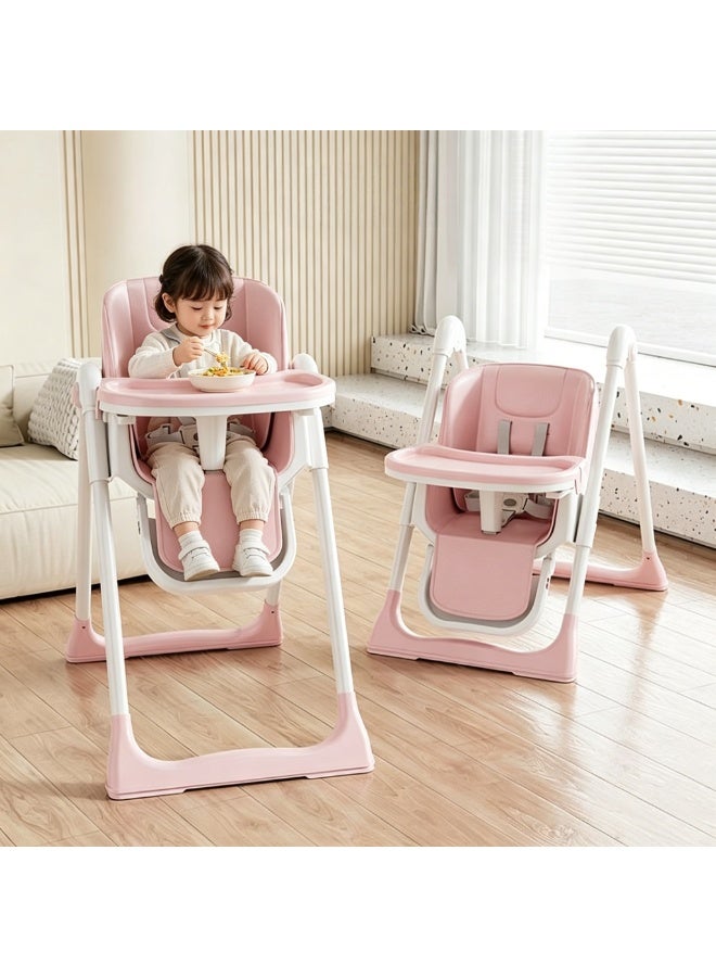 MaBaby Multifunctional Baby Dining Chair, Foldable And Adjustable Baby High Chair With Safety Belt,  Eating Chair With Multiple Modes - Image 1