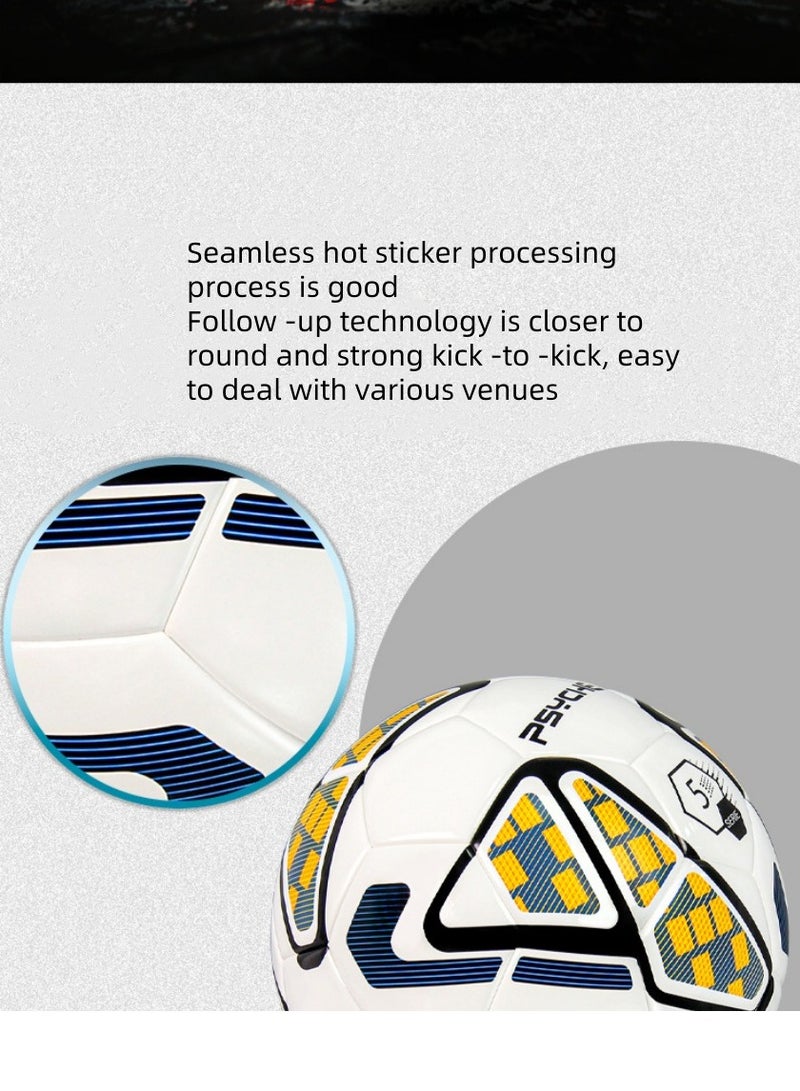 Generic Wear -Resistant PU Adult Training School Sports Training Standard No. 5 Game Football - Image 4